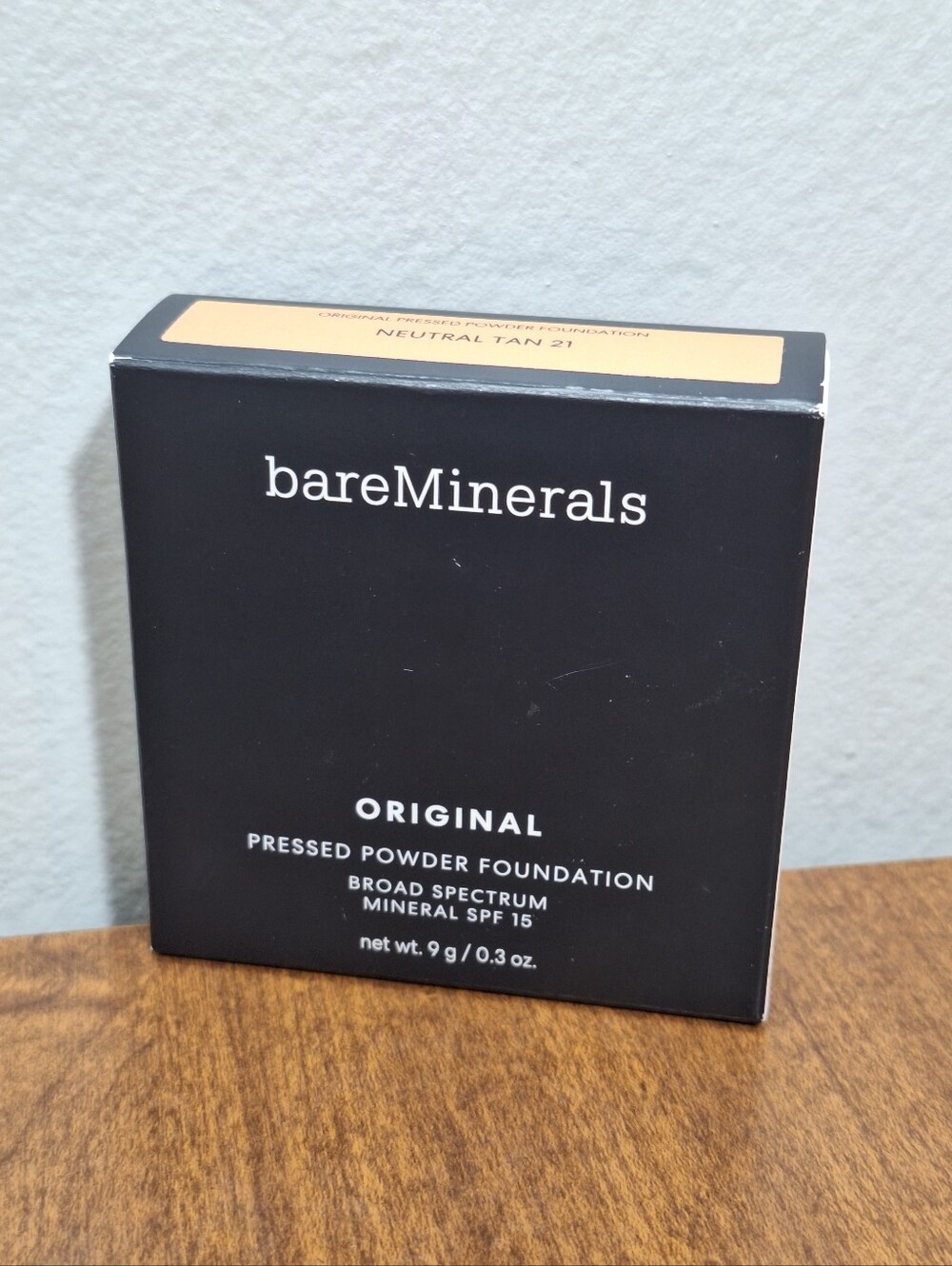 BareMinerals Original Pressed Powder Foundation Neutral Tan 21 Compact In Box